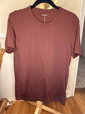 Proof 72 Hour Merino Wool T Shirt Mens Size S Huckberry Gorpcore Outdoors brown